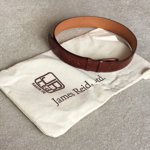 James Reid Genuine Lizard Belt Strap - Picture 6 of 13
